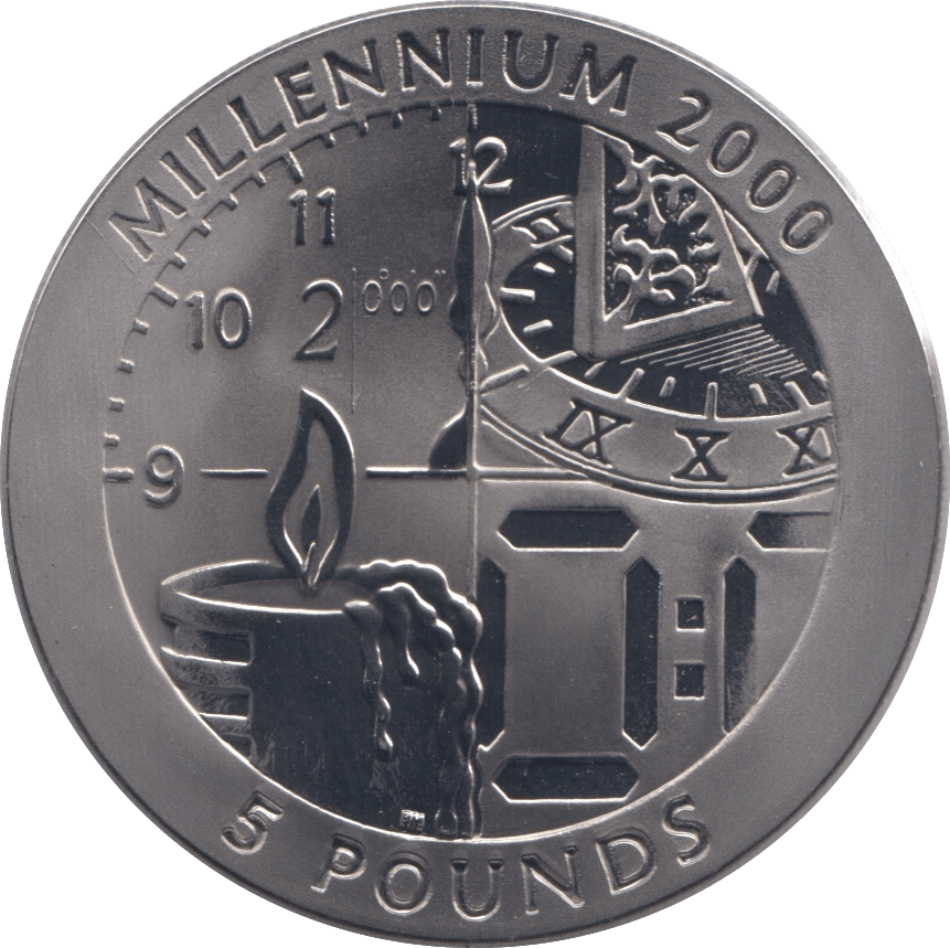 2000 TITANIUM PROOF 5 POUNDS GIBRALTAR MILLENIUM - TITANIUM - Cambridgeshire Coins