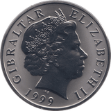 2000 TITANIUM PROOF 5 POUNDS GIBRALTAR MILLENIUM - TITANIUM - Cambridgeshire Coins