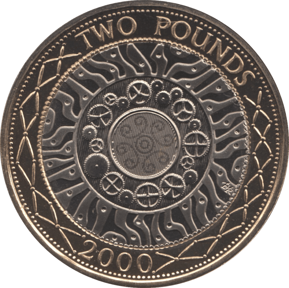 2000 TWO POUND £2 PROOF COIN ADVENT OF TECHNOLOGY SHOULDER OF GIANTS - £2 Proof - Cambridgeshire Coins