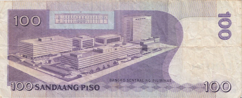 2001 100 PISO BANKNOTE PHILIPPINES REF 1061 - World Banknotes - Cambridgeshire Coins
