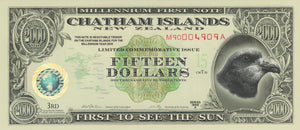 2001 $15 CHATHAM ISLANDS BANKNOTE NEW ZEALAND REF 936 - World Banknotes - Cambridgeshire Coins