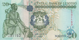 2001 20 MALUTI BANKNOTE LESOTHO REF 872 - World Banknotes - Cambridgeshire Coins