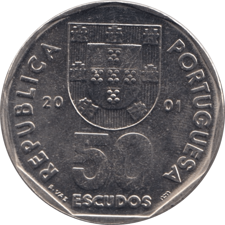 2001 50 ESCUDOS PORTUGAL - WORLD COINS - Cambridgeshire Coins