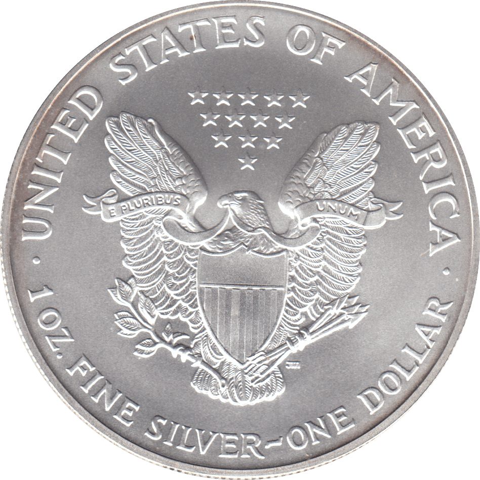 2001 AMERICAN EAGLE SILVER DOLLAR USA - SILVER WORLD COINS - Cambridgeshire Coins