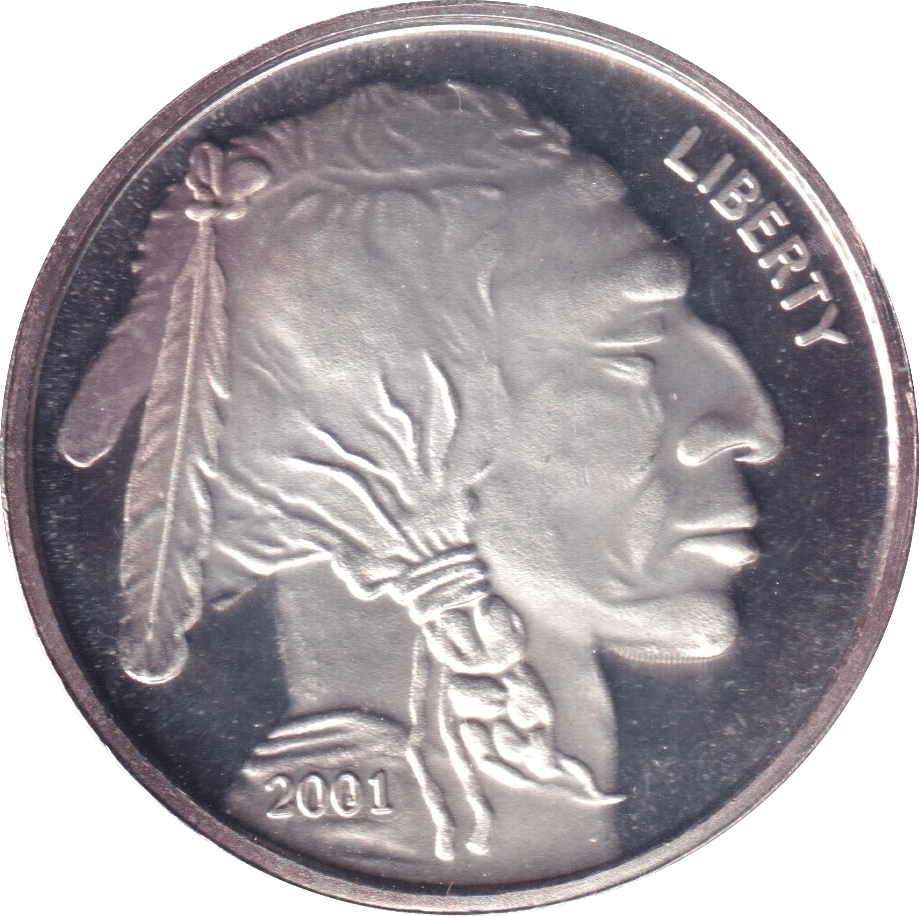 2001 BUFFALO 1OZ .999 FINE SILVER USA - SILVER WORLD COINS - Cambridgeshire Coins