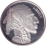 2001 BUFFALO 1OZ .999 FINE SILVER USA - SILVER WORLD COINS - Cambridgeshire Coins