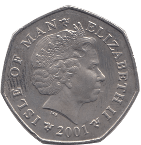 2001 CHRISTMAS 50P VICTORIAN POSTMAN ISLE OF MAN - 50P CHRISTMAS - Cambridgeshire Coins