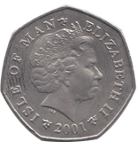 2001 CHRISTMAS 50P VICTORIAN POSTMAN ISLE OF MAN - 50P CHRISTMAS - Cambridgeshire Coins