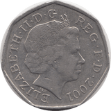 2001 CIRCULATED 50P BRITANNIA - 50P CIRCULATED - Cambridgeshire Coins