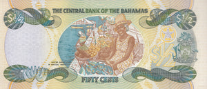 2001 FIFTY CENTS BAHAMAS REF 1124 - World Banknotes - Cambridgeshire Coins