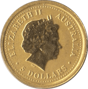 2001 GOLD 1/20 OZ NUGGET FIVE DOLLARS AUSTRALIA - Gold World Coins - Cambridgeshire Coins
