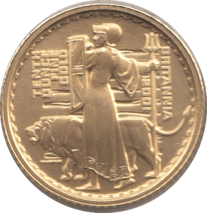 2001 GOLD PROOF £10 1/10 OUNCE BRITANNIA UNA AND THE LION - GOLD BRITANNIAS - Cambridgeshire Coins