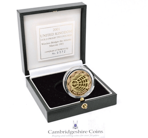 2001 Gold Proof £2 Marconi Wireless Bridge Coin Box COA Bullion Double Sovereign - Gold Proof £2 - Cambridgeshire Coins