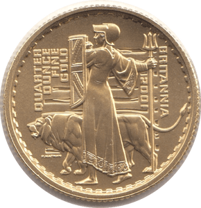 2001 GOLD PROOF £25 1/4 OUNCE BRITANNIA UNA AND THE LION - GOLD BRITANNIAS - Cambridgeshire Coins