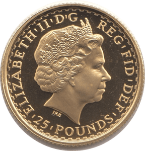 2001 GOLD PROOF £25 1/4 OUNCE BRITANNIA UNA AND THE LION - GOLD BRITANNIAS - Cambridgeshire Coins