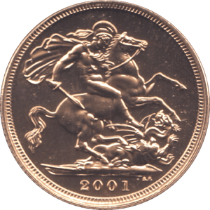 2001 GOLD SOVEREIGN ( BU ) - Sovereign - Cambridgeshire Coins