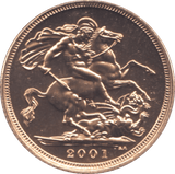 2001 GOLD SOVEREIGN ( BU ) - Sovereign - Cambridgeshire Coins