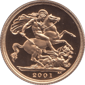2001 GOLD SOVEREIGN ( PROOF ) - Sovereign - Cambridgeshire Coins