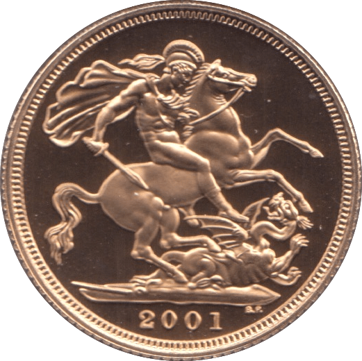 2001 GOLD SOVEREIGN ( PROOF ) - Sovereign - Cambridgeshire Coins