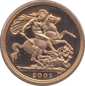 2001 GOLD SOVEREIGN ( PROOF ) - Sovereign - Cambridgeshire Coins