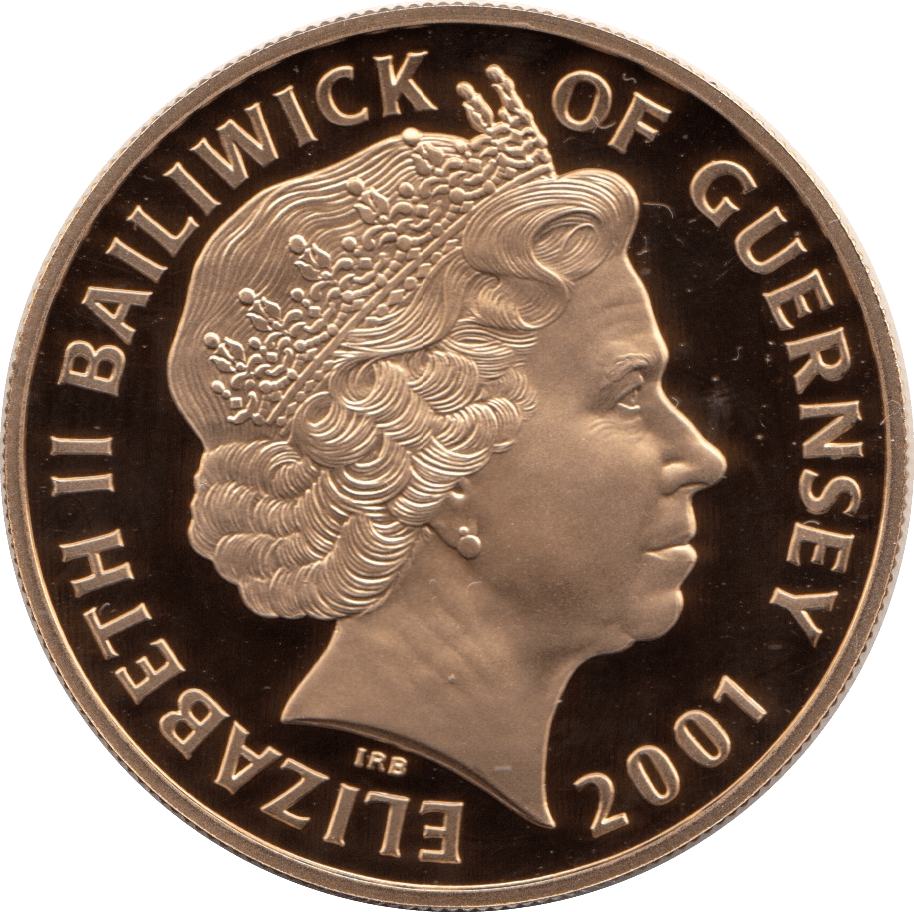 2001 GUERNSEY 22CT GOLD PROOF QUEEN VICTORIA 1837 - 1901 £5 COA - £5 Gold Proof - Cambridgeshire Coins