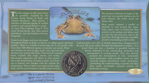 2001 POND LIFE 500 DELASI COIN COVER SIGNED BY BILL ODDIE REF CC32 - coin covers - Cambridgeshire Coins