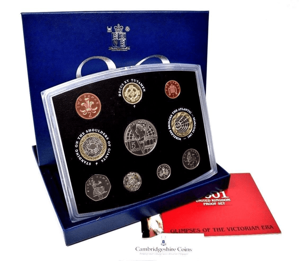 2001 ROYAL MINT PROOF SET - ROYAL MINT PROOF SET - Cambridgeshire Coins