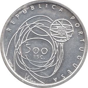 2001 SILVER 500 ESCUDOS PORTUGAL - WORLD SILVER COINS - Cambridgeshire Coins