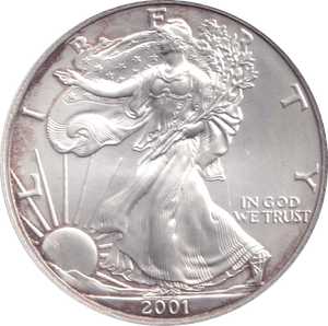 2001 SILVER LIBERTY DOLLAR USA - Cambridgeshire Coins
