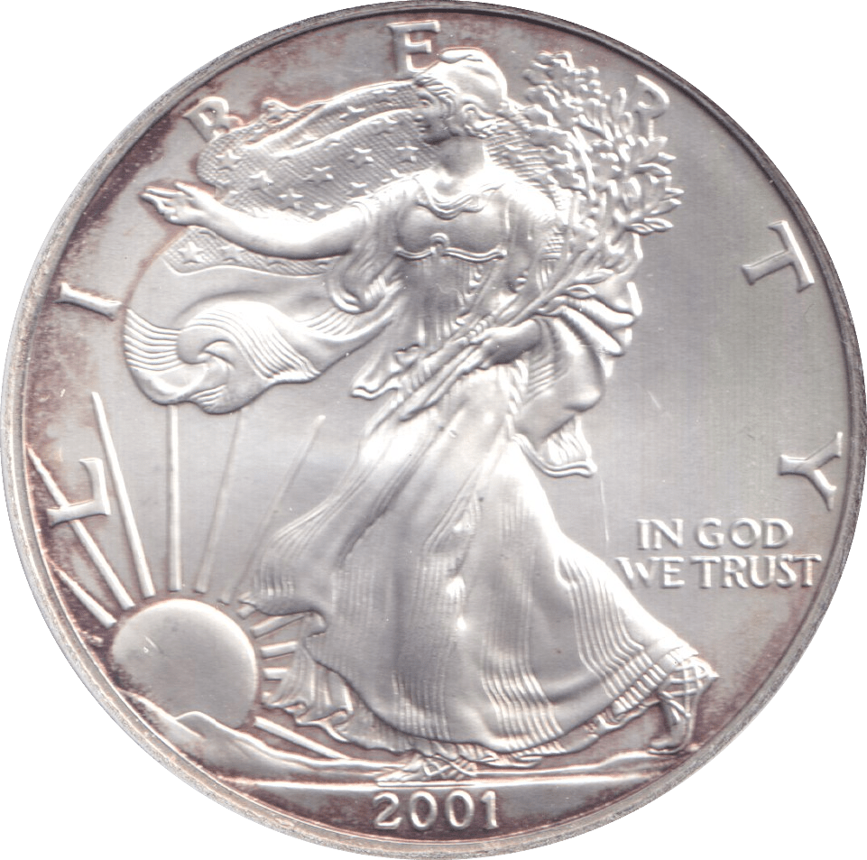 2001 SILVER LIBERTY DOLLAR USA - Cambridgeshire Coins
