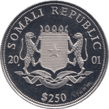 2001 SOMALIA 1/2 PLATINUM 995 KA'ABAH $250 - Platinum Coins - Cambridgeshire Coins