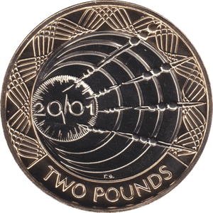 2001 TWO POUND £2 MARCONI WIRELESS BRIDGE BRILLIANT UNCIRCULATED BU - £2 BU - Cambridgeshire Coins