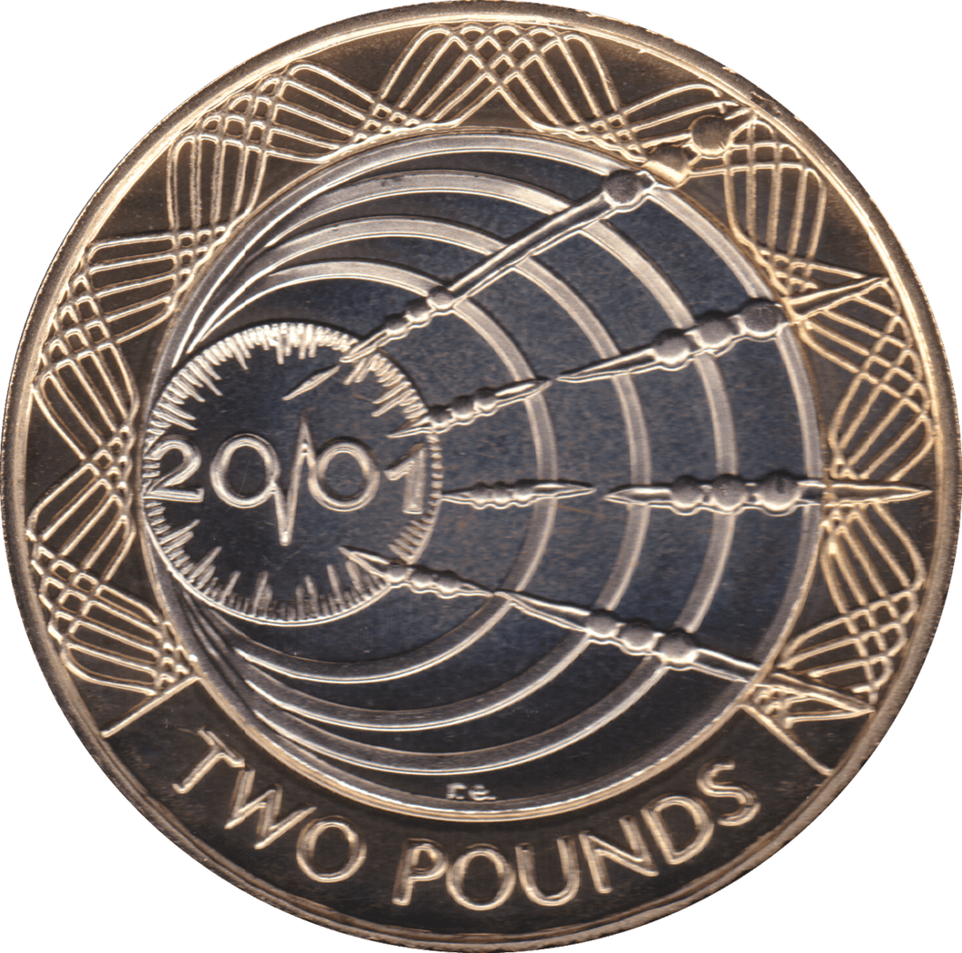 2001 TWO POUND £2 PROOF COIN MARCONI WIRELESS BRIDGES - £2 Proof - Cambridgeshire Coins