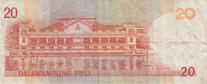 2002 20 PISO BANKNOTE PHILIPPINES REF 1060 - World Banknotes - Cambridgeshire Coins