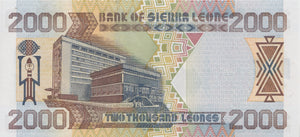 2002 2000 LEONES BANKNOTE SIERRA LEONE REF 973 - World Banknotes - Cambridgeshire Coins