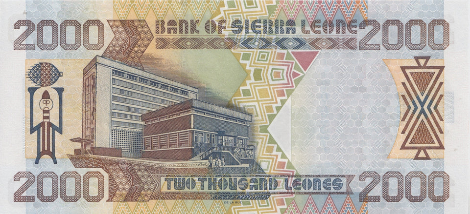 2002 2000 LEONES BANKNOTE SIERRA LEONE REF 973 - World Banknotes - Cambridgeshire Coins