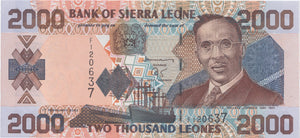 2002 2000 LEONES BANKNOTE SIERRA LEONE REF 973 - World Banknotes - Cambridgeshire Coins