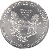 2002 AMERICAN EAGLE SILVER DOLLAR USA - SILVER WORLD COINS - Cambridgeshire Coins