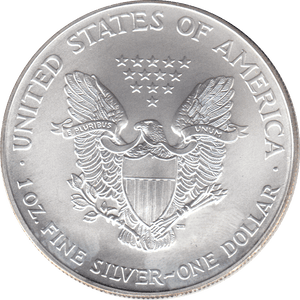 2002 AMERICAN EAGLE SILVER DOLLAR USA - SILVER WORLD COINS - Cambridgeshire Coins