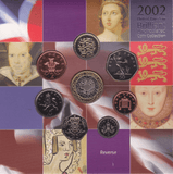 2002 BRILLIANT UNCIRCULATED COIN YEAR SET - Brilliant Uncirculated Year Sets - Cambridgeshire Coins