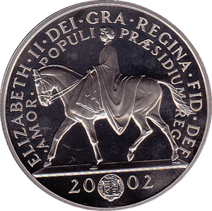 2002 CIRCULATED £5 BIRTHDAY GOLDEN QUEEN ELIZABETH JUBILEE COIN - £5 CIRCULATED - Cambridgeshire Coins