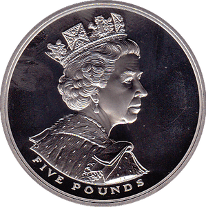 2002 CIRCULATED £5 BIRTHDAY GOLDEN QUEEN ELIZABETH JUBILEE COIN - £5 CIRCULATED - Cambridgeshire Coins