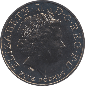 2002 FIVE POUND £5 QUEEN MOTHER BRILLIANT UNCIRCULATED BU - £5 BU - Cambridgeshire Coins