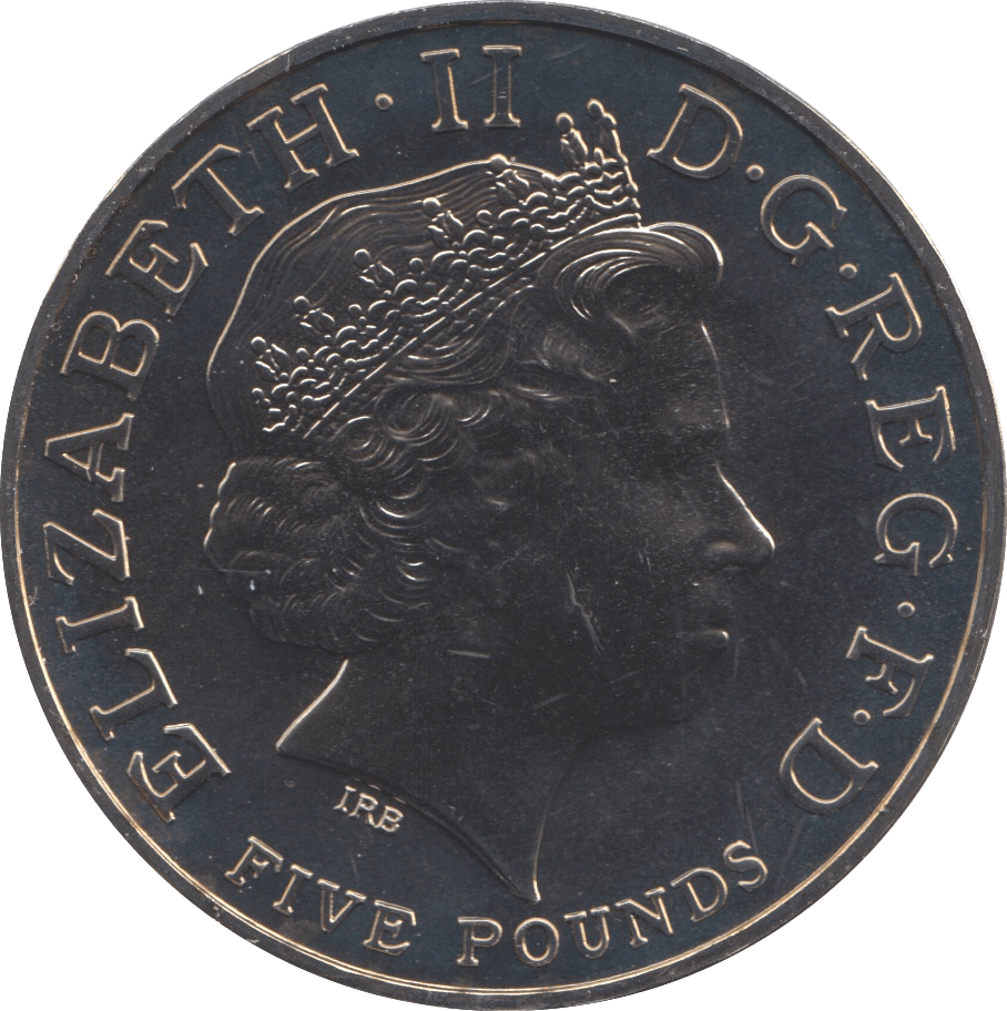 2002 FIVE POUND £5 QUEEN MOTHER BRILLIANT UNCIRCULATED BU - £5 BU - Cambridgeshire Coins