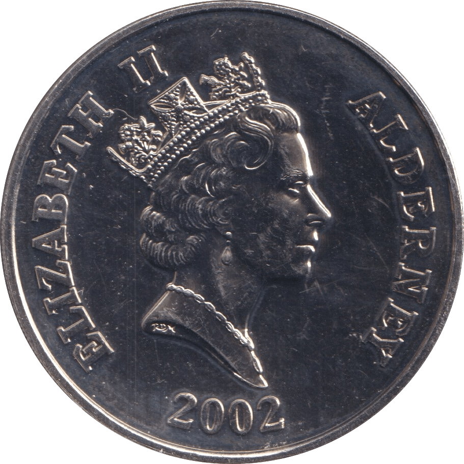 2002 FIVE POUND ALDERNEY ( BU ) - £5 BU - Cambridgeshire Coins