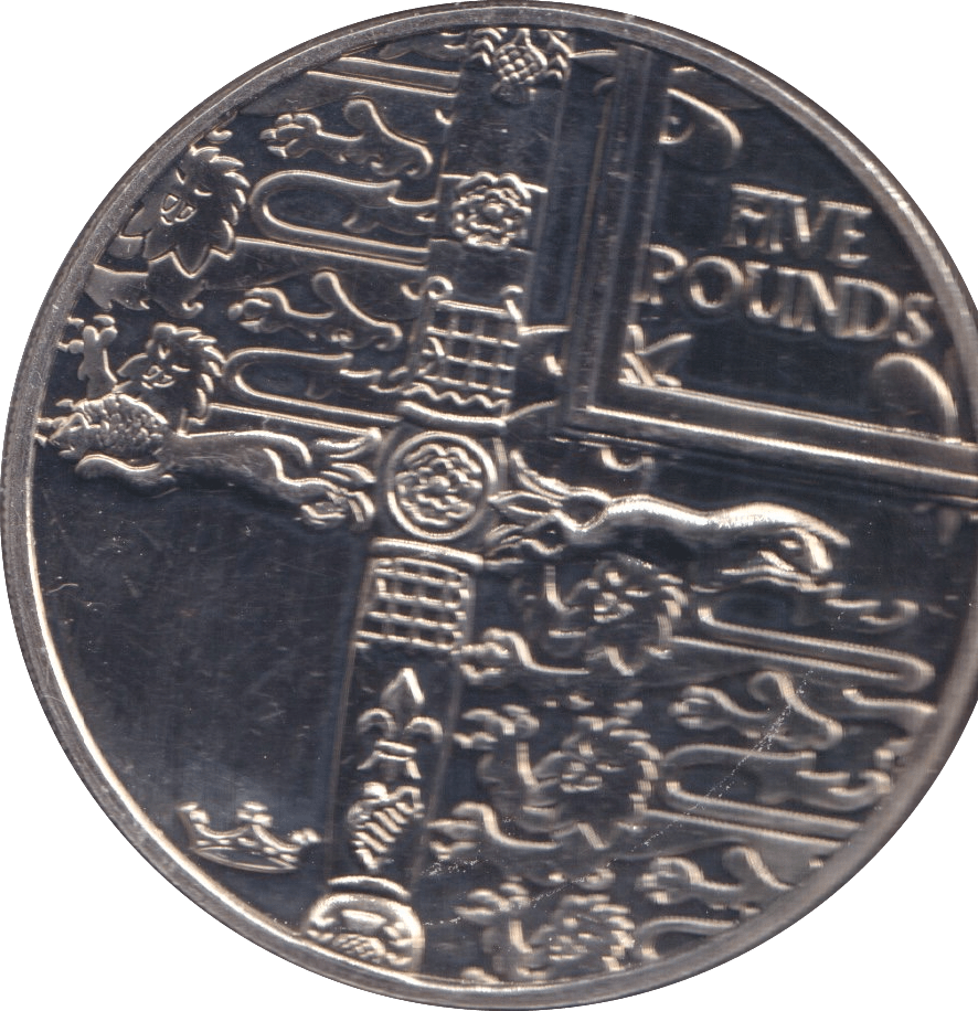 2002 FIVE POUND ALDERNEY ( BU ) - £5 BU - Cambridgeshire Coins