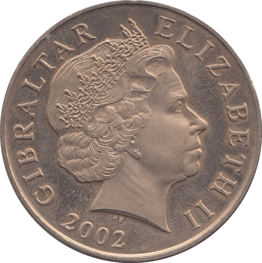 2002 GIBRALTAR FIVE POUNDS - WORLD COINS - Cambridgeshire Coins