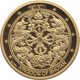 2002 GOLD PROOF 1000 NGULTRUM KINGDOM OF BHUTAN - Gold World Coins - Cambridgeshire Coins