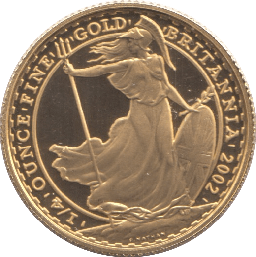 2002 GOLD PROOF £25 1/4 OUNCE BRITANNIA - GOLD BRITANNIAS - Cambridgeshire Coins