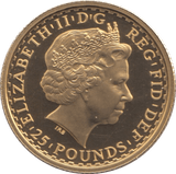 2002 GOLD PROOF £25 1/4 OUNCE BRITANNIA - GOLD BRITANNIAS - Cambridgeshire Coins